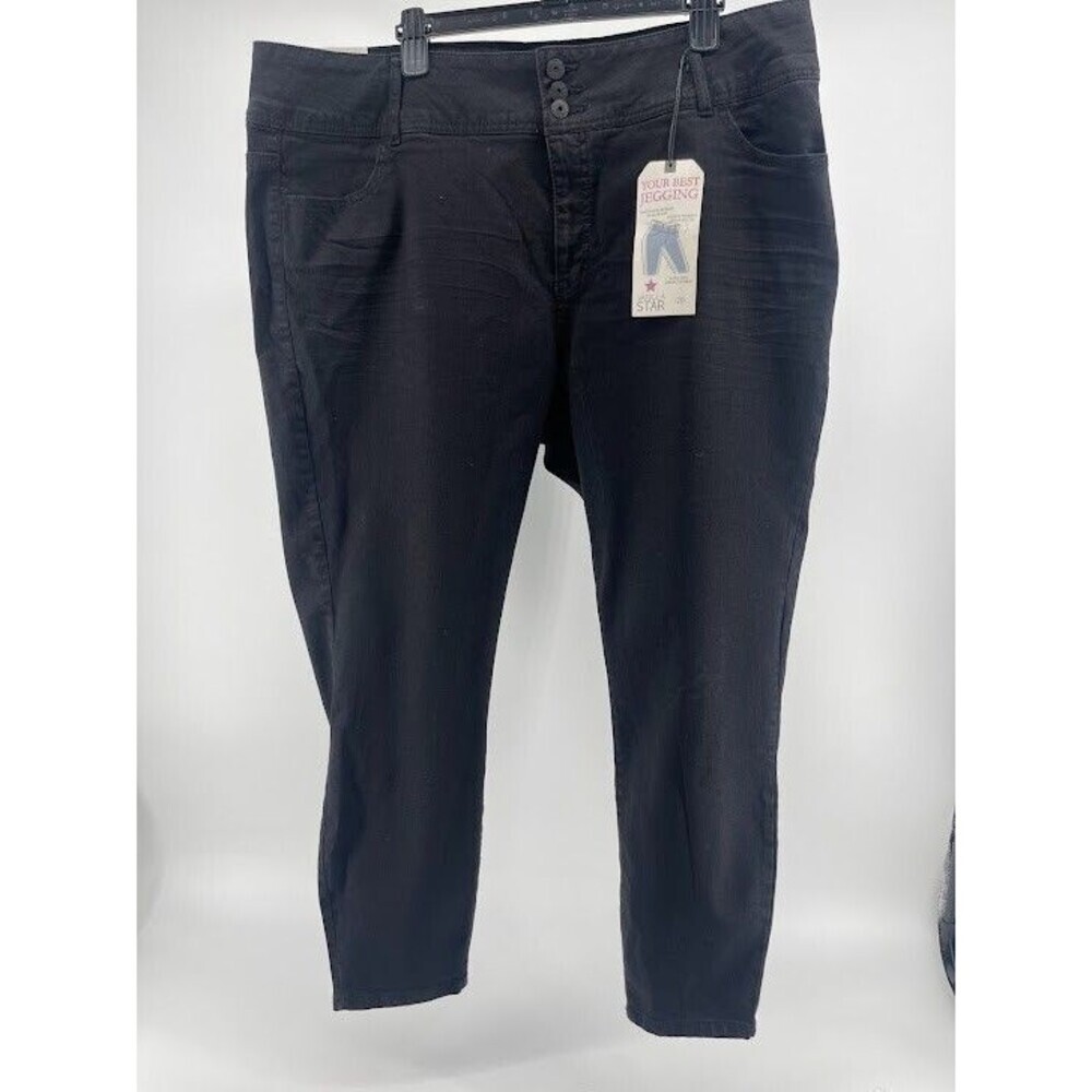 Vanilla Star Your Best Jeggings‎ Plus Size 20 Black Denim Jeggings NWT